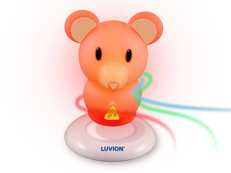 Luvion nachtlampje muis voor de babykamer