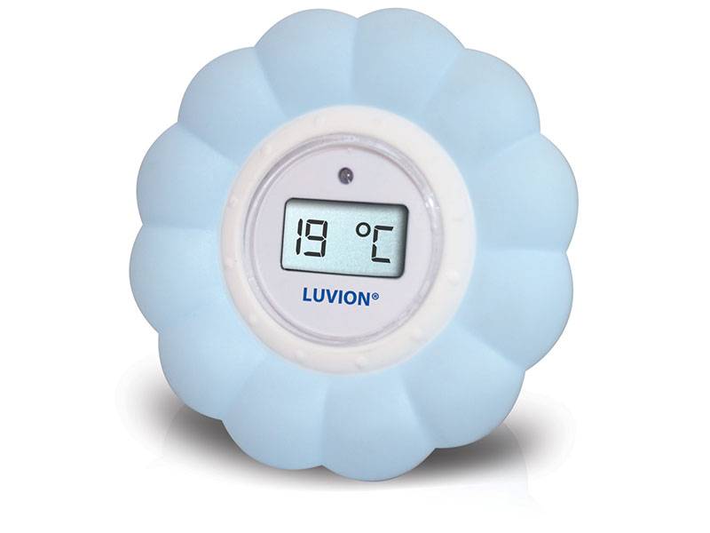 Luvion thermometer babykamer blauw